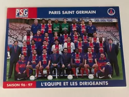Mannschaftskarte Paris Saison 1996/97 - Ohne Unterschriften