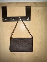 MICHAEL KORS JET SET CHAIN POUCHETTE - BROWN