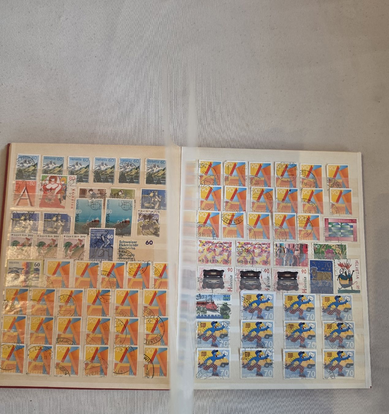 Alle Briefmarken: Briefmarken Sammlung Album Schweiz 1983-2005 – Gebraucht aus Oberkirch LU von schegy-by-jonsen 2