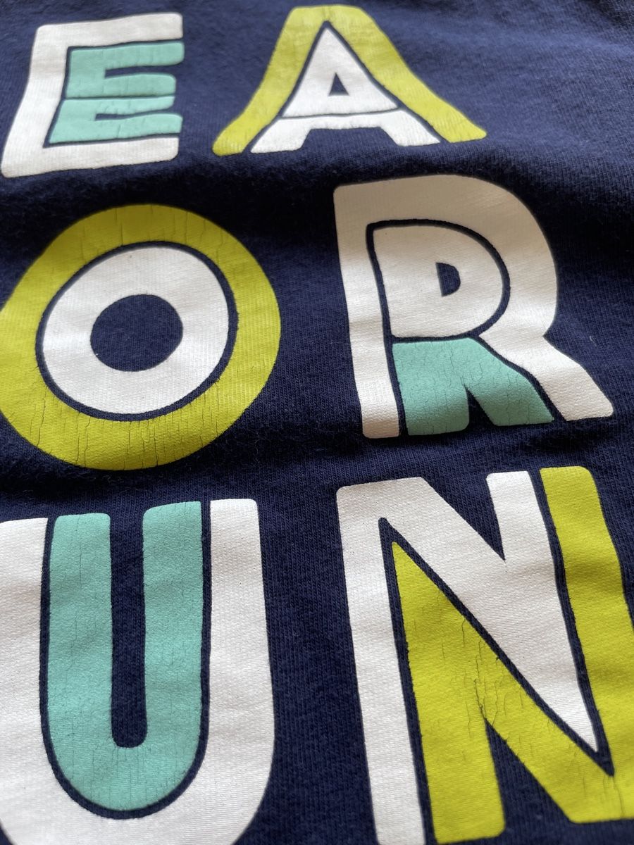 Benetton Camicie, T-shirt & Polo: Benetton T-Shirt, Gr. 74, Dunkelblau, "Sea for Fun" – Usato da Winterthur venduto da NaNa24 2