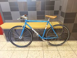 Blaues Vintage Rennvelo 28 Zoll Sommer Velo-Velo-Klassike...