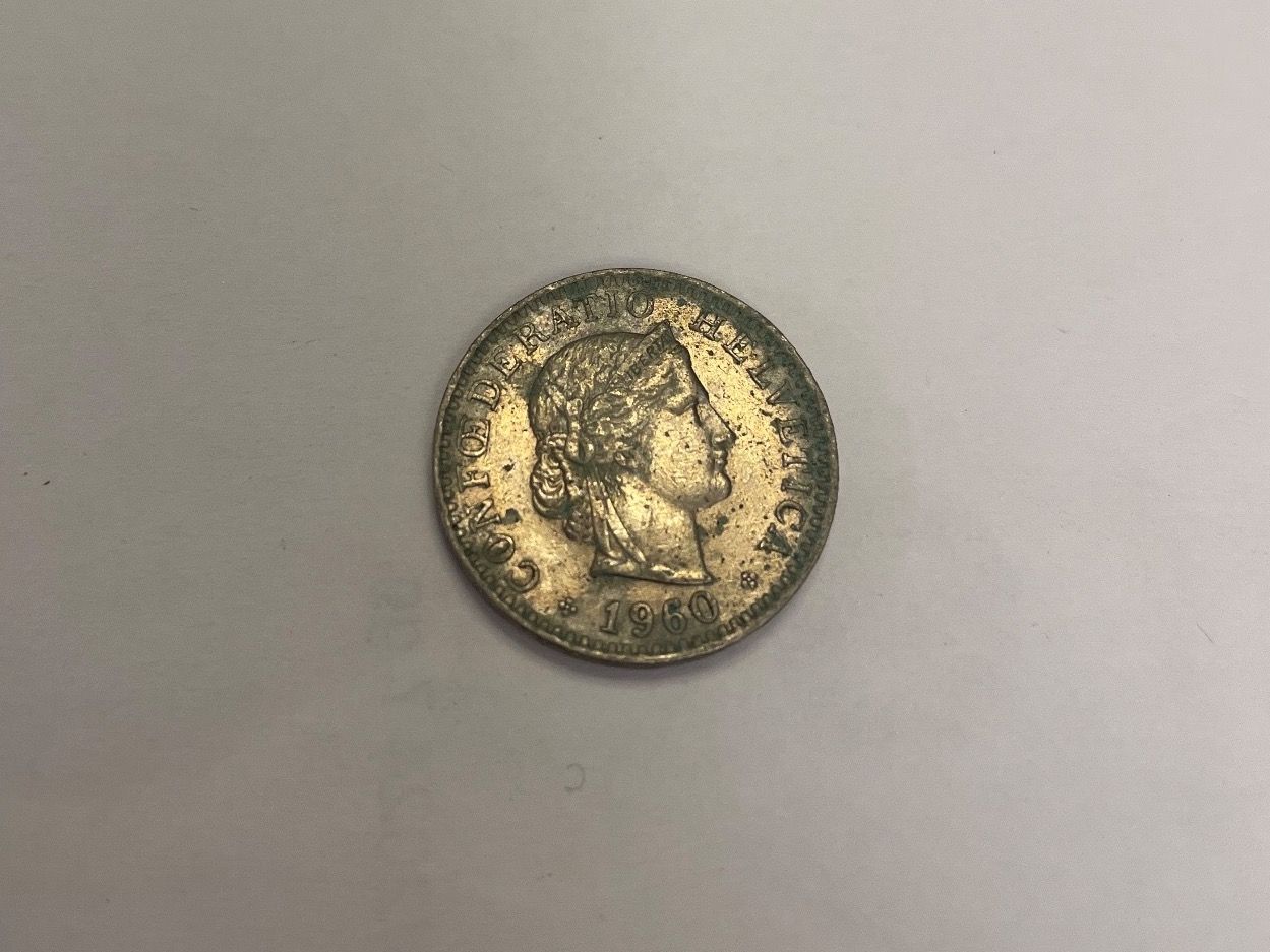 Tutti le monete: 1x 20 Rappen Helvetia 1960B – Usato da Champfèr venduto da MangoMangi 1