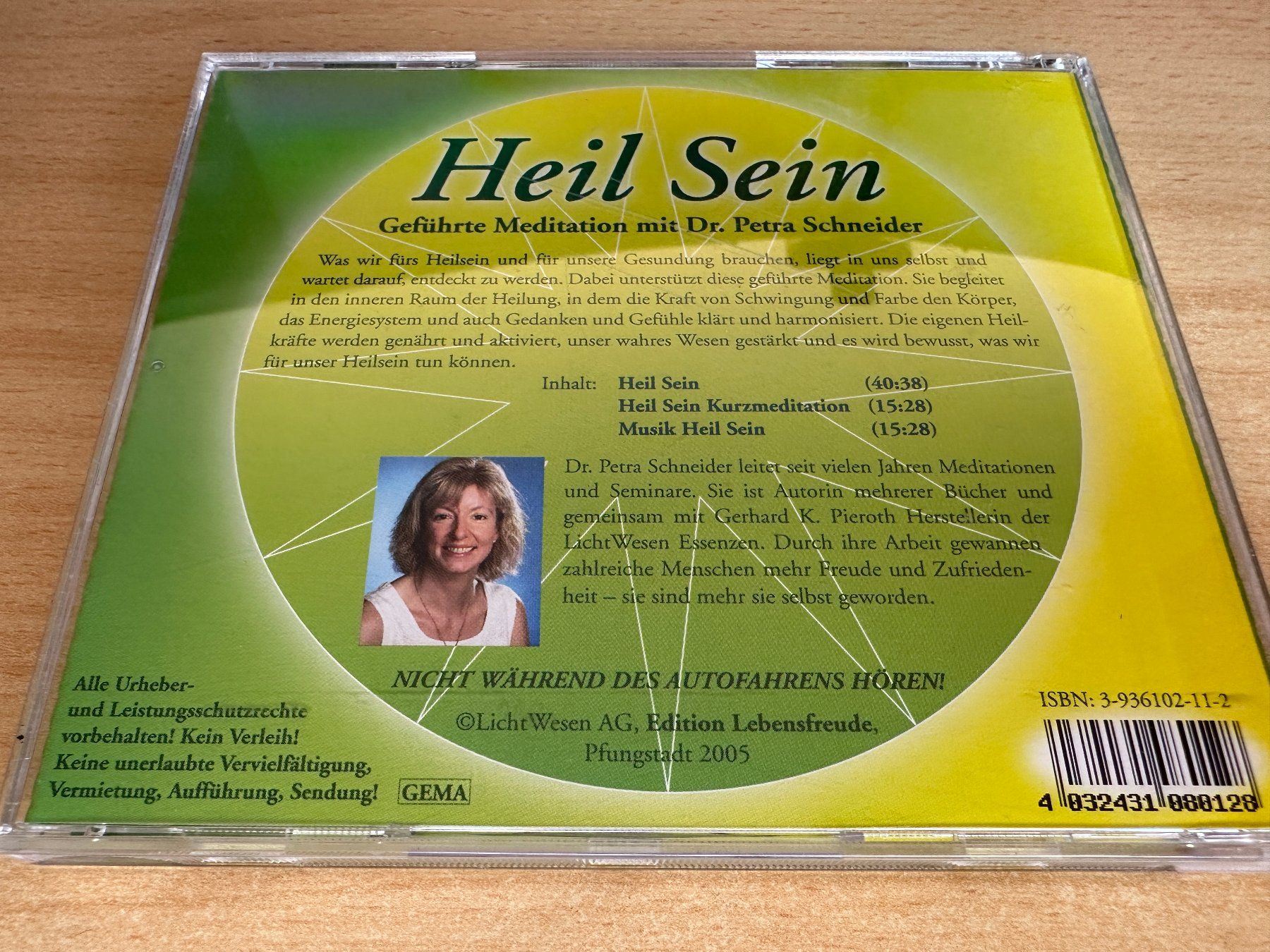 CD: Petra Schneider - Heil Sein – Usato da Rikon im Tösstal venduto da Alpenmutz 1