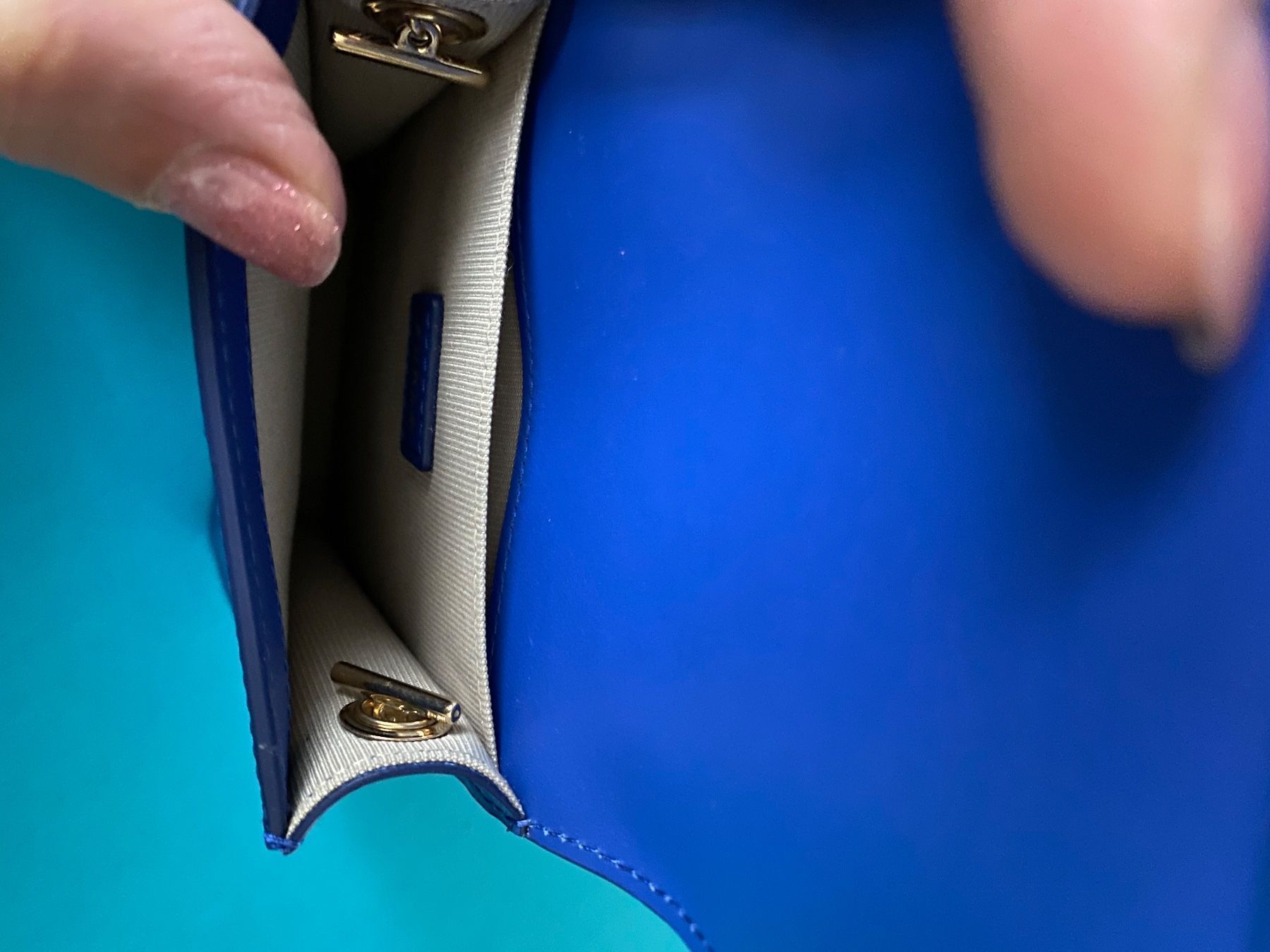 Furla Taschen für Damen: Furla Handytasche neu blau Leder – Neu (gemäss Beschreibung) aus Würenlos von Style_lounge 3