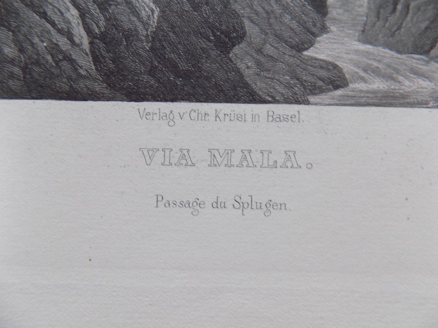 Stiche: Via Mala Aquatinta von Winterlin – Gebraucht aus Risch von Rischli15 2