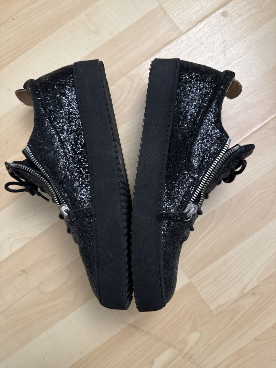 Herrenschuhe: Glitzernde Giuseppe Zanotti Sneaker Schwarz Grösse 48 – Neu (gemäss Beschreibung) aus Münsingen von Lejo2005 3