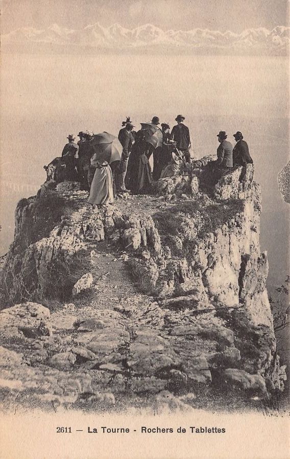 Cartoline postali: La Tourne, Rochers de Tablettes, datée 1918 – Usato da Frauenfeld venduto da POML