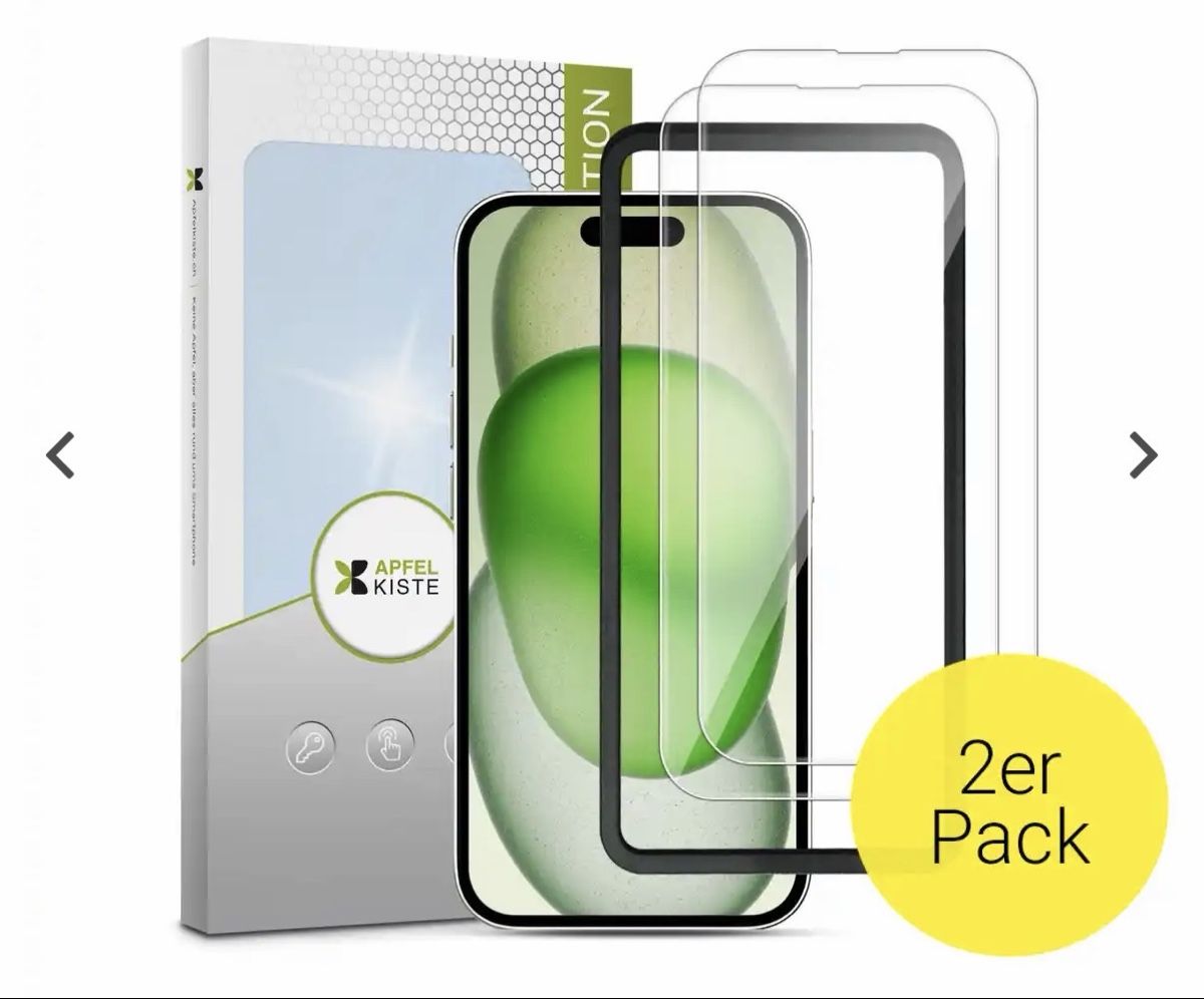 Ritocchi & pellicole di protezione: iPhone 17 / 17 Pro / 16 Pro Panzer Glas (2er Set) – Nuovo e nell'imballaggio originale da Hunzenschwil venduto da Calibur124