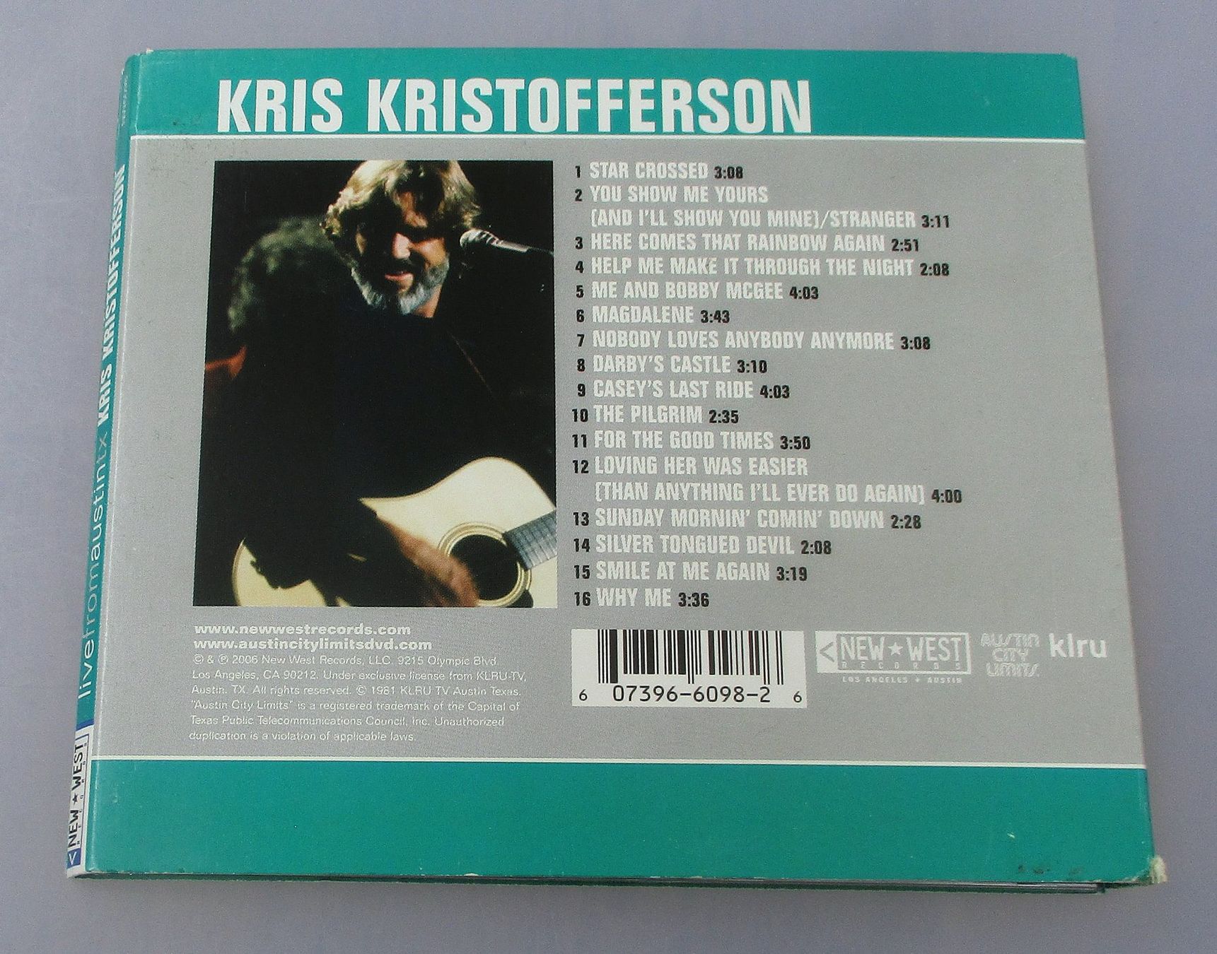 CD: KRIS KRISTOFFERSON - Live From Austin Tx – Usato da Wattwil venduto da Muriel11 1
