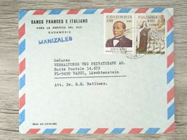 TR05 Enveloppe + Timbre Colombie 19xx