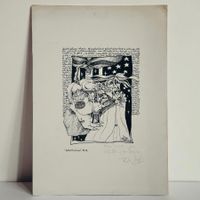 Diego Morales - dessin sur papier "Latinoamérica" 1981