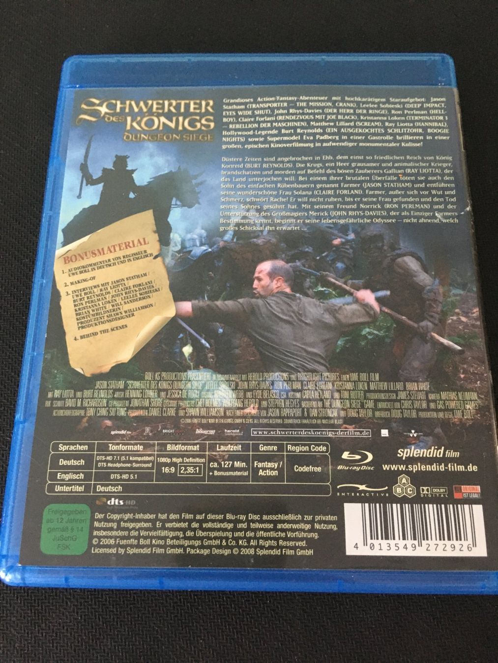 Alle DVDs: Schwerter des Königs - Dungeon Siege - Blu-ray – Gebraucht aus St.Gallen von MedienJoe 1