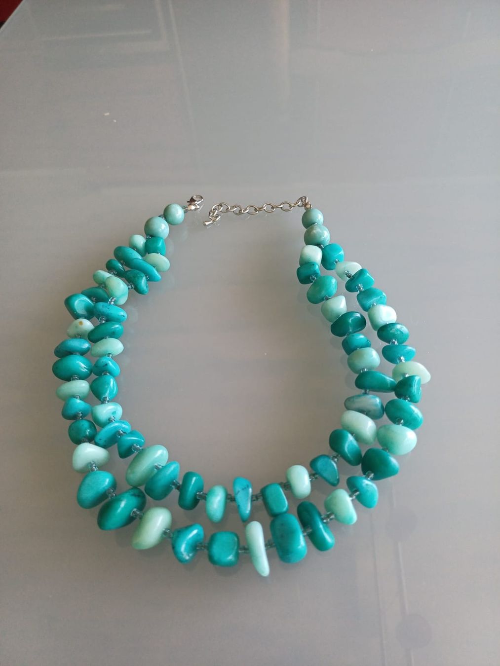 Catenine: Collier pierres de turquoises – Nuovo (secondo la descrizione) da Collonges venduto da cam_72xf