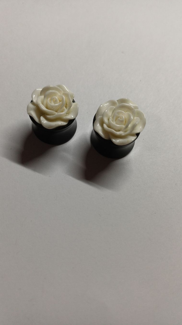 Orecchini pendenti & Orecchini a lobo: Ohr Plug Set diverse Materialien und Motive 14mm – Usato da Kriens venduto da Nikamii 3