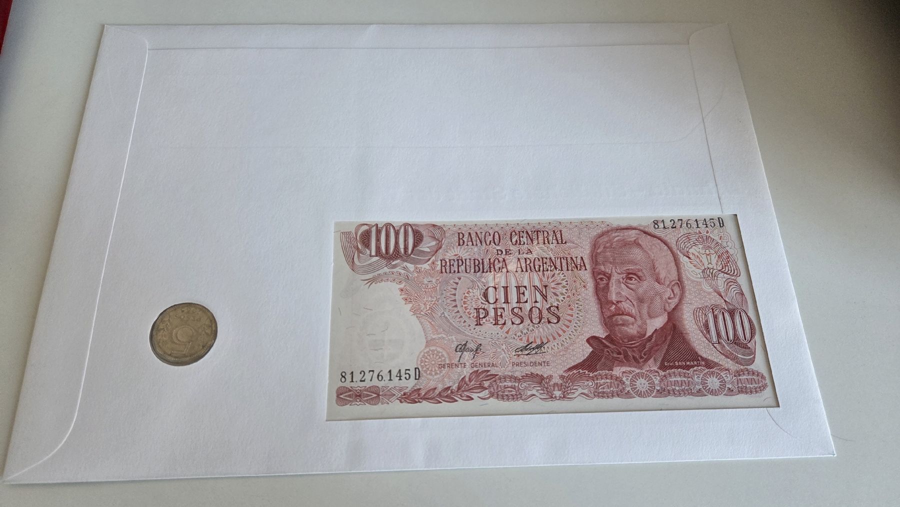 Banknoten: 1993 Banknotenbrief Argentinien – Gebraucht aus Arni AG von Moth68 1