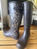 Joules Gummistiefel, Gr. 38 Braun mit Animal Print!