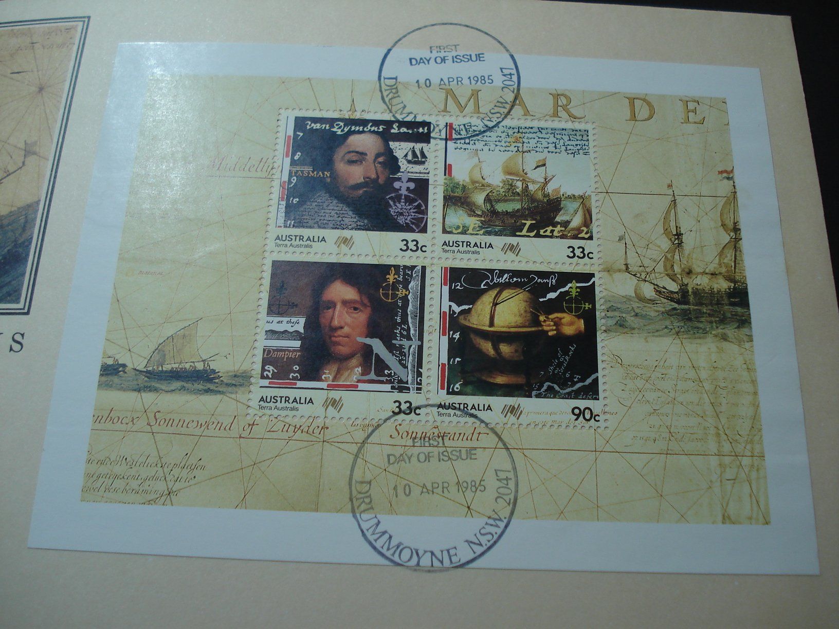 Alle Briefmarken: Australien, FDC Grossbrief 1988, Block Terra Australis – Gebraucht aus Niederwil AG von morostahu 1