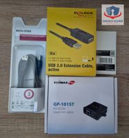 Netzwerk Zubehör Set mit PoE Splitter, USB Extender ...