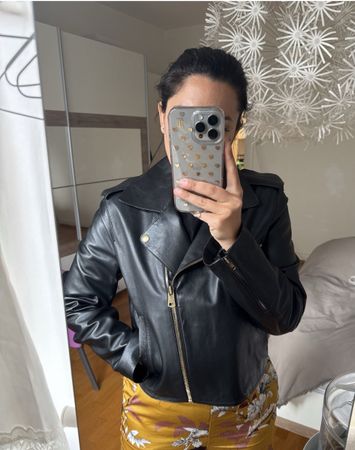 Massimo Dutti Lederjacke – Damen – Größe S