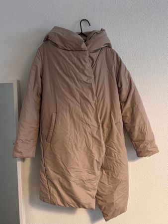 Ctrl Winter Coat Hooded Beige S