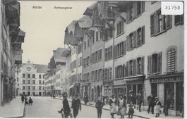 Aarau - Rathausgasse - animee belebt