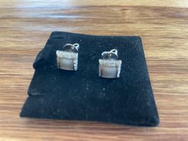 Wunderschöne Weissgold Ohrstecker mit Brillanten/Perle! Top!