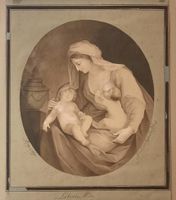 SUPERBE AQUARELLE 18EME SIÈCLE,  DATÉE 1797 ET SIGNÉE 