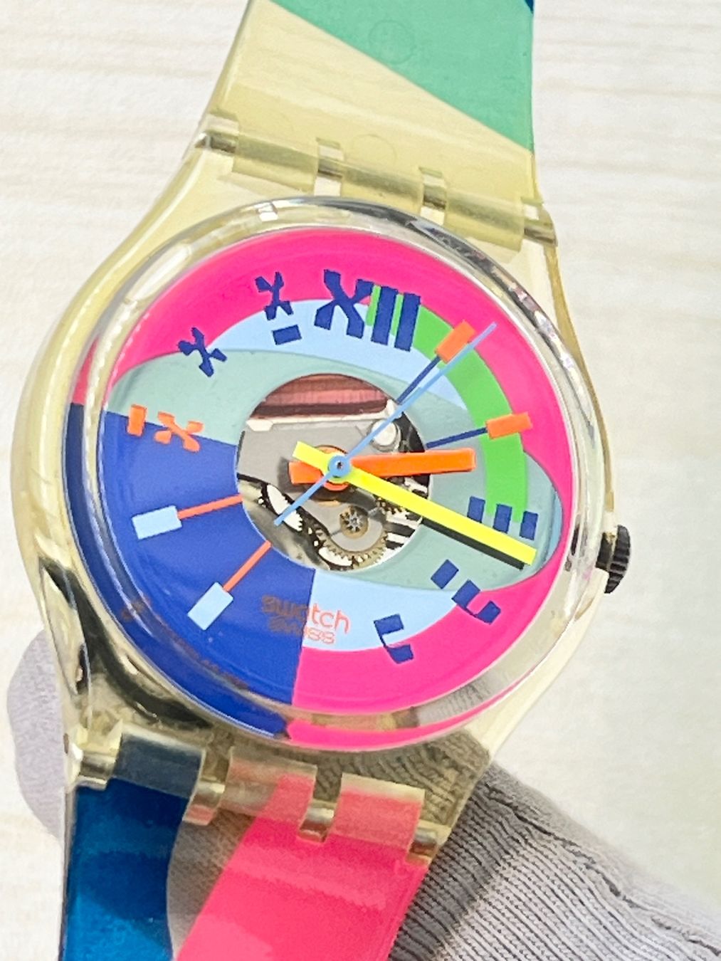Swatch Orologi: Swatch Uhr, Sommer-Look! – Usato da Grenchen venduto da chththl 5