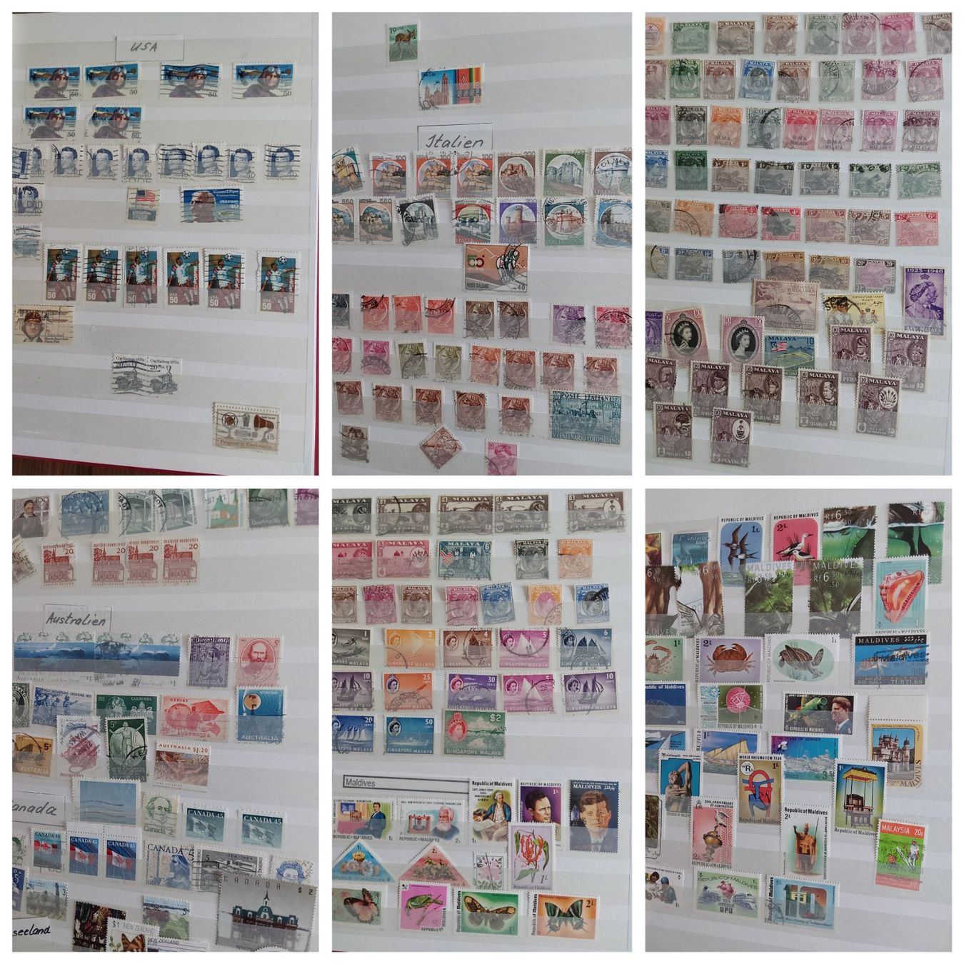 Alle Briefmarken: 5 Stk. Briefmarkenalben "Ausland" – Gebraucht aus Münchwilen AG von Nesar 1