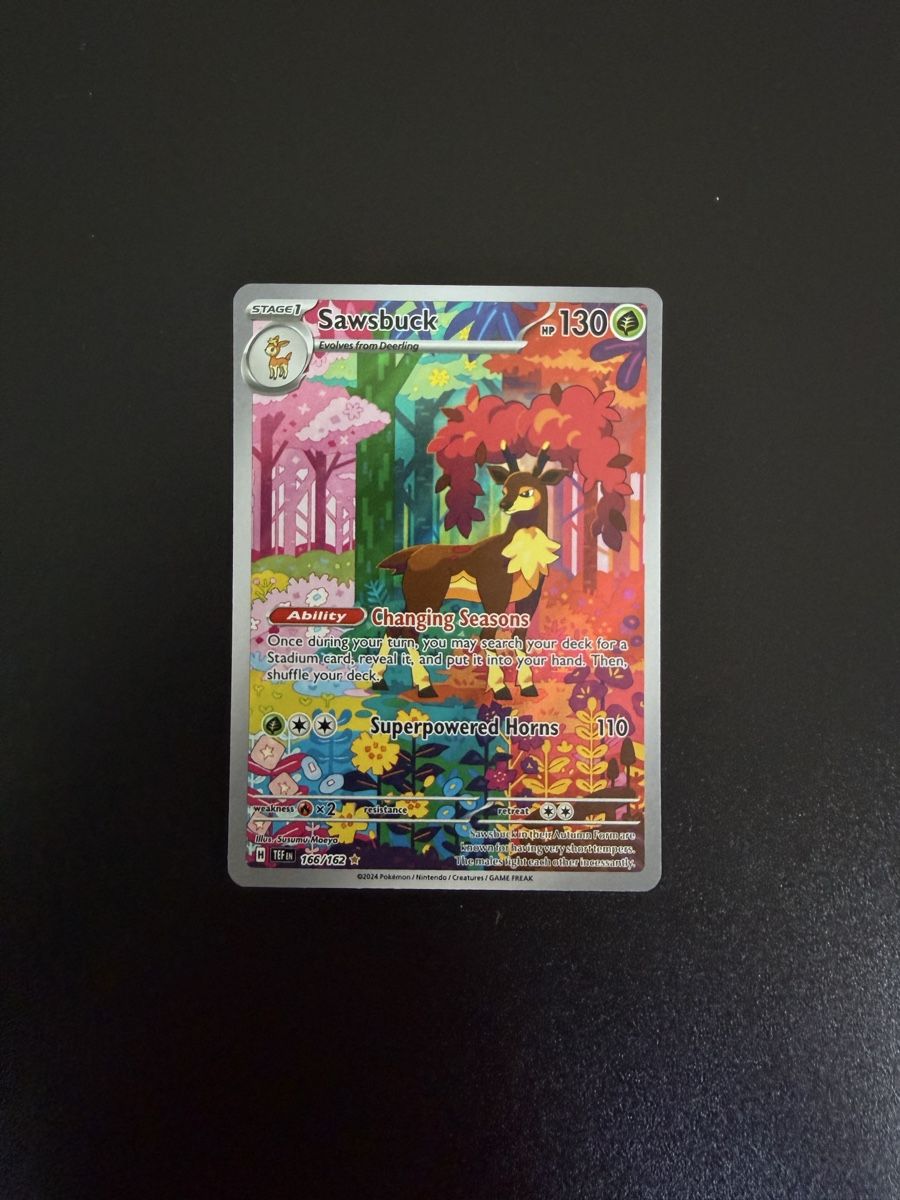 Pokémon Sammelbilder & Trading cards: Pokémon Temporal Forces Sawsbuck 166/162 EN – Neu (gemäss Beschreibung) aus Cademario von Yleeyle