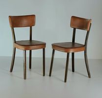 Schöne antike Beizstühle , Restaurantstühle , gepolstert.
