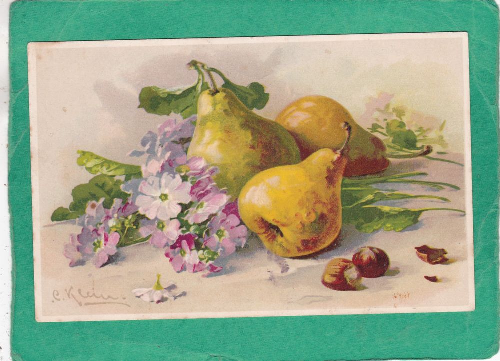 Kitsch Stilleben Birnen Blumen | Kaufen auf Ricardo