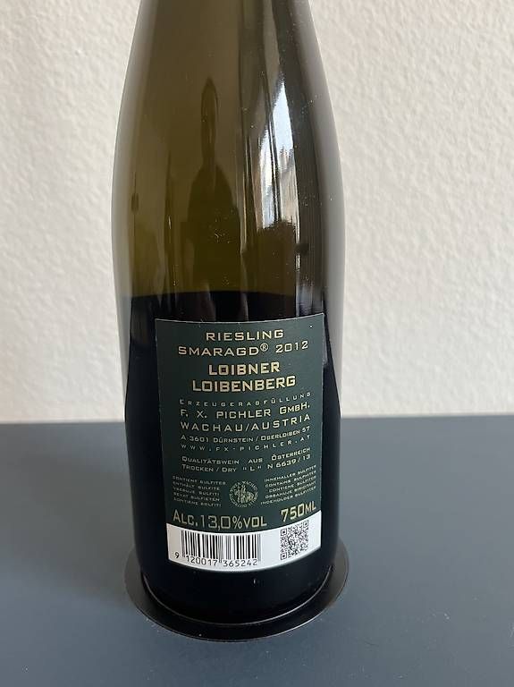 Vins: FX Pichler Riesling 2012 Loibenberg – D'occasion à Zürich par dav_m9zc 1