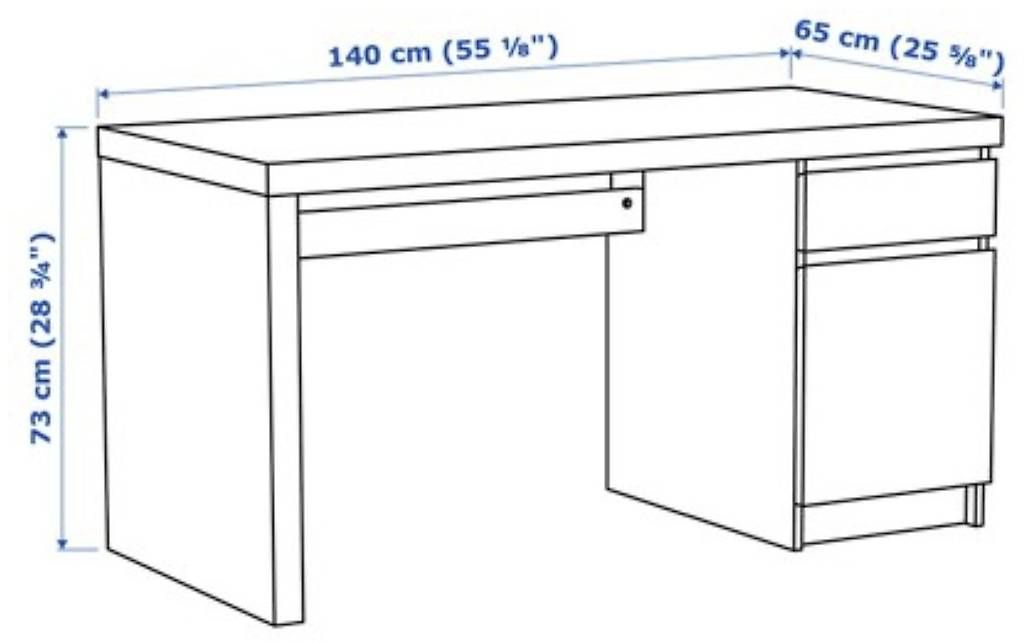 Scrivanie: Bureau IKEA MALM blanc – Usato da Lausanne venduto da dar_5gxd 2