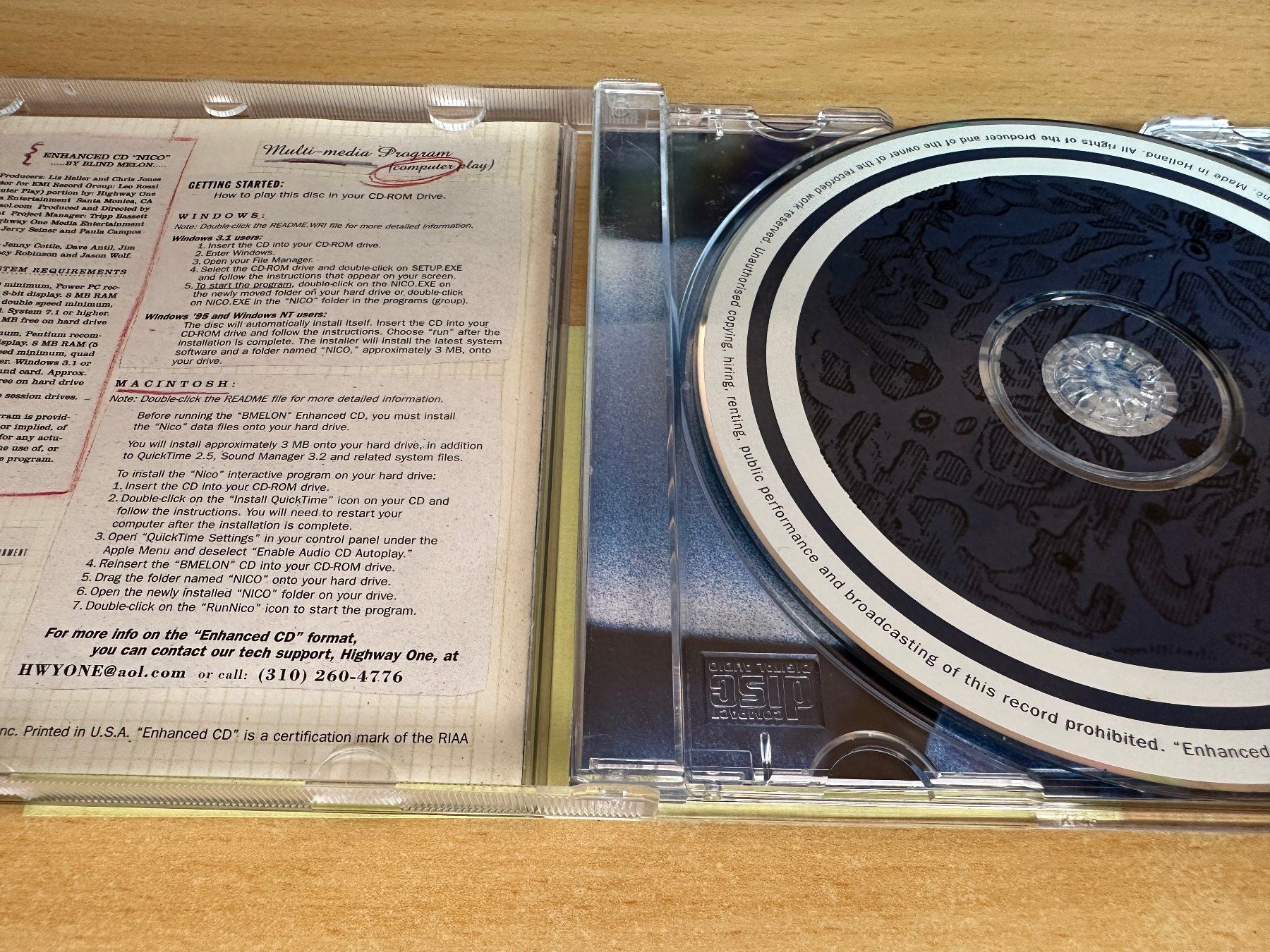 CD: A1 Blind Melon – Nico – Usato da Rikon im Tösstal venduto da Alpenmutz 2