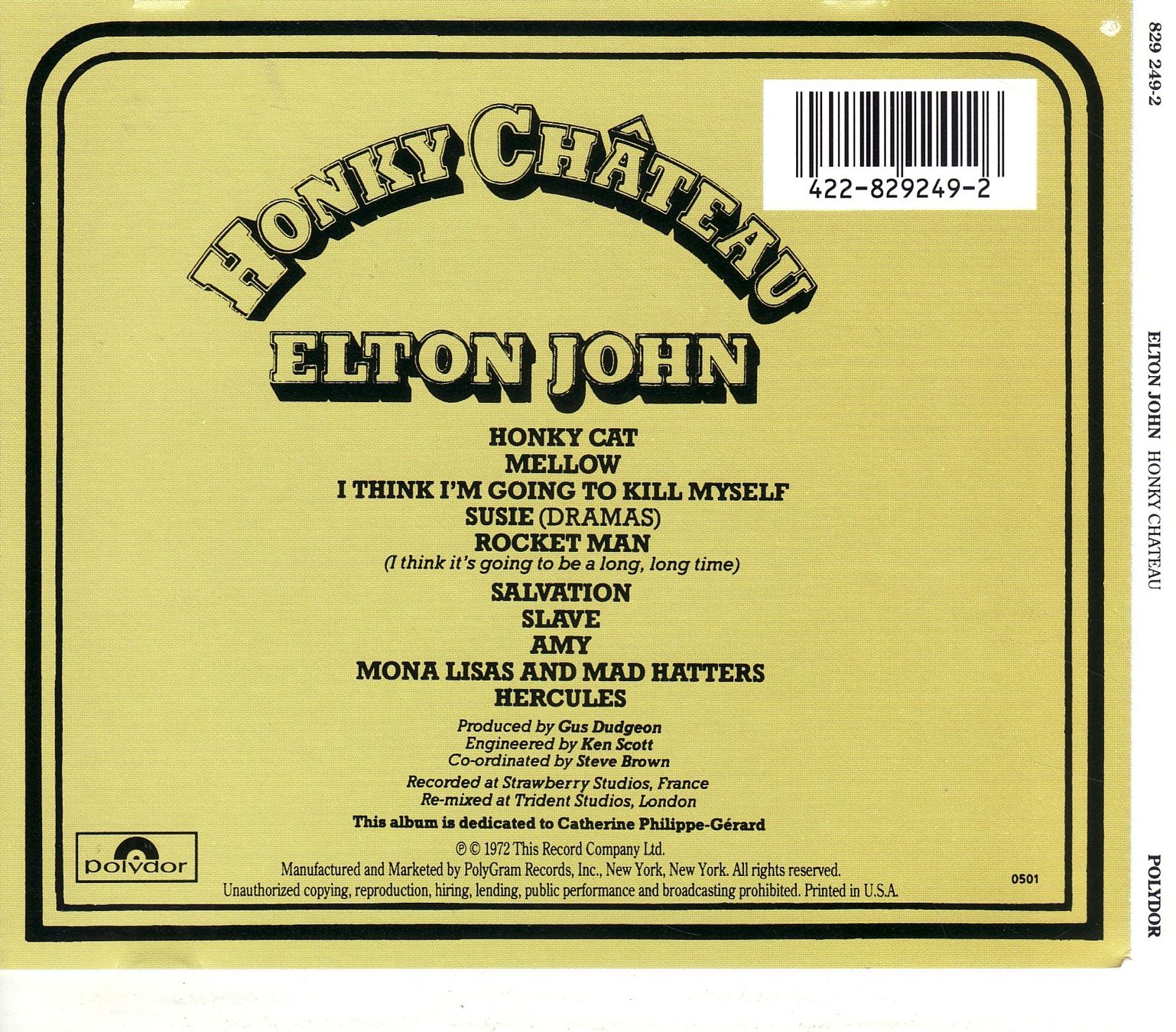 CD: Elton John – Honky Château – Nuovo (secondo la descrizione) da Boussens venduto da catfood01 1