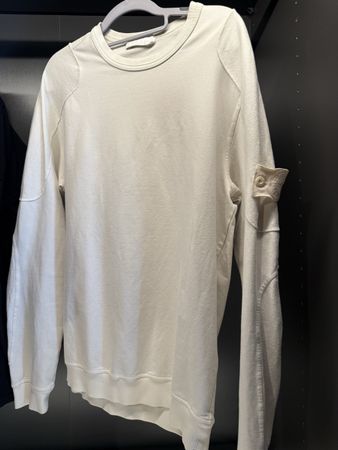 Stone Island Ghost Piece Pullover – Weiss – Grösse L