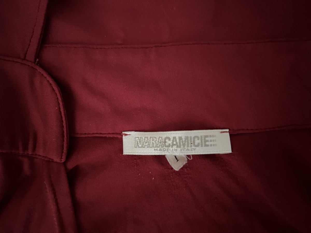 Camicette: Schickes rotes Wickelshirt, Vintage – Usato da Laufen venduto da oceanwave. 2