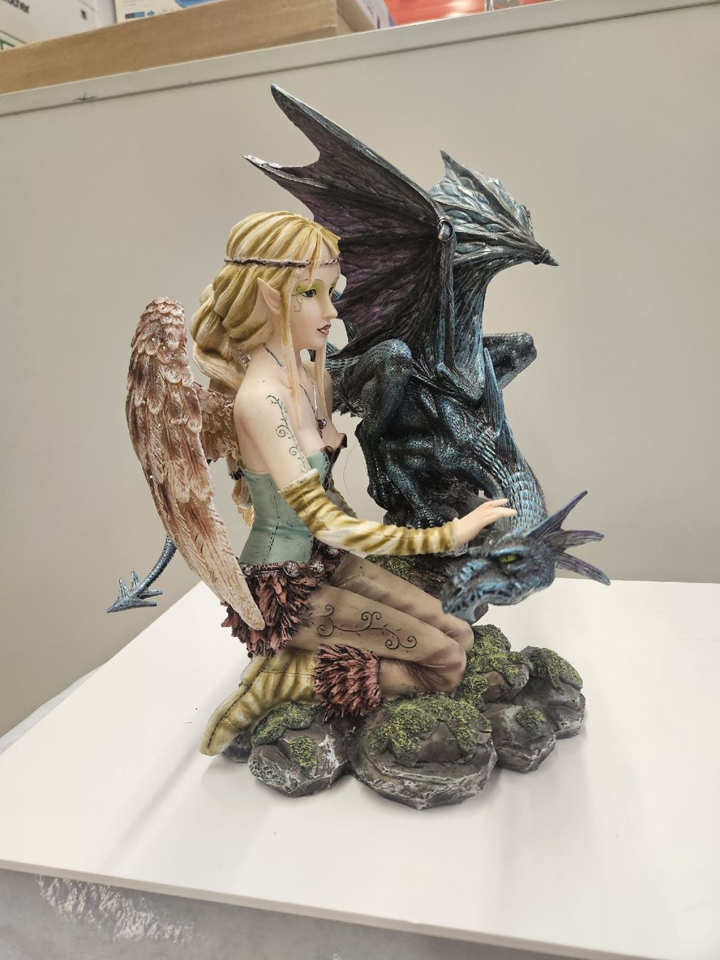 Statuette: Elfe mit Drachen – Nuovo (secondo la descrizione) da Dielsdorf venduto da Kenan997 3