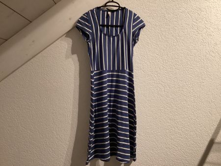Blutsgeschwister Kleid blau/weiss gestreift Gr. S 👗☀️