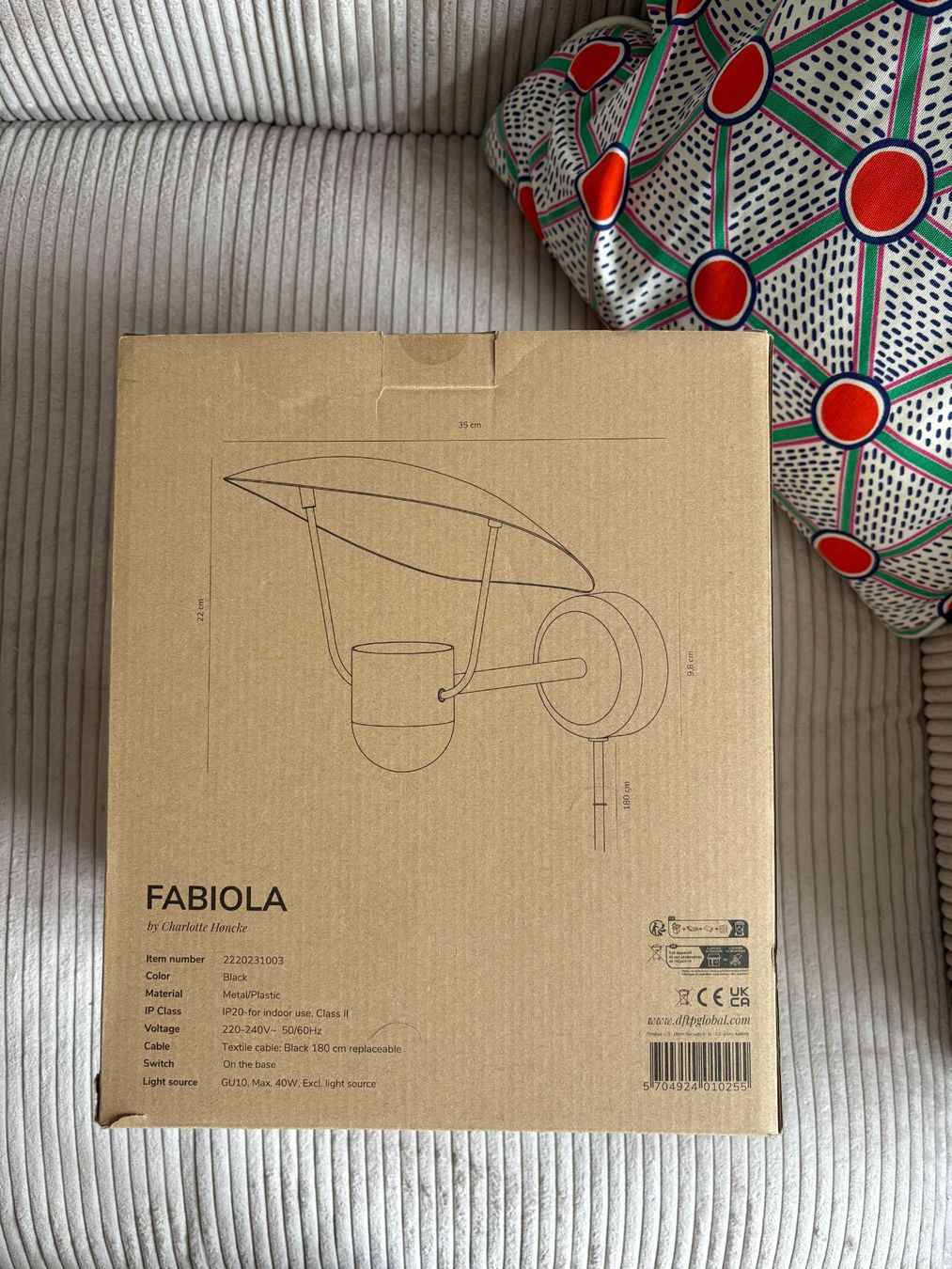 Lampade: Fabiola Wandlampe mit Stecker – Nuovo e nell'imballaggio originale da Zürich venduto da SOFT_EYEZ 7