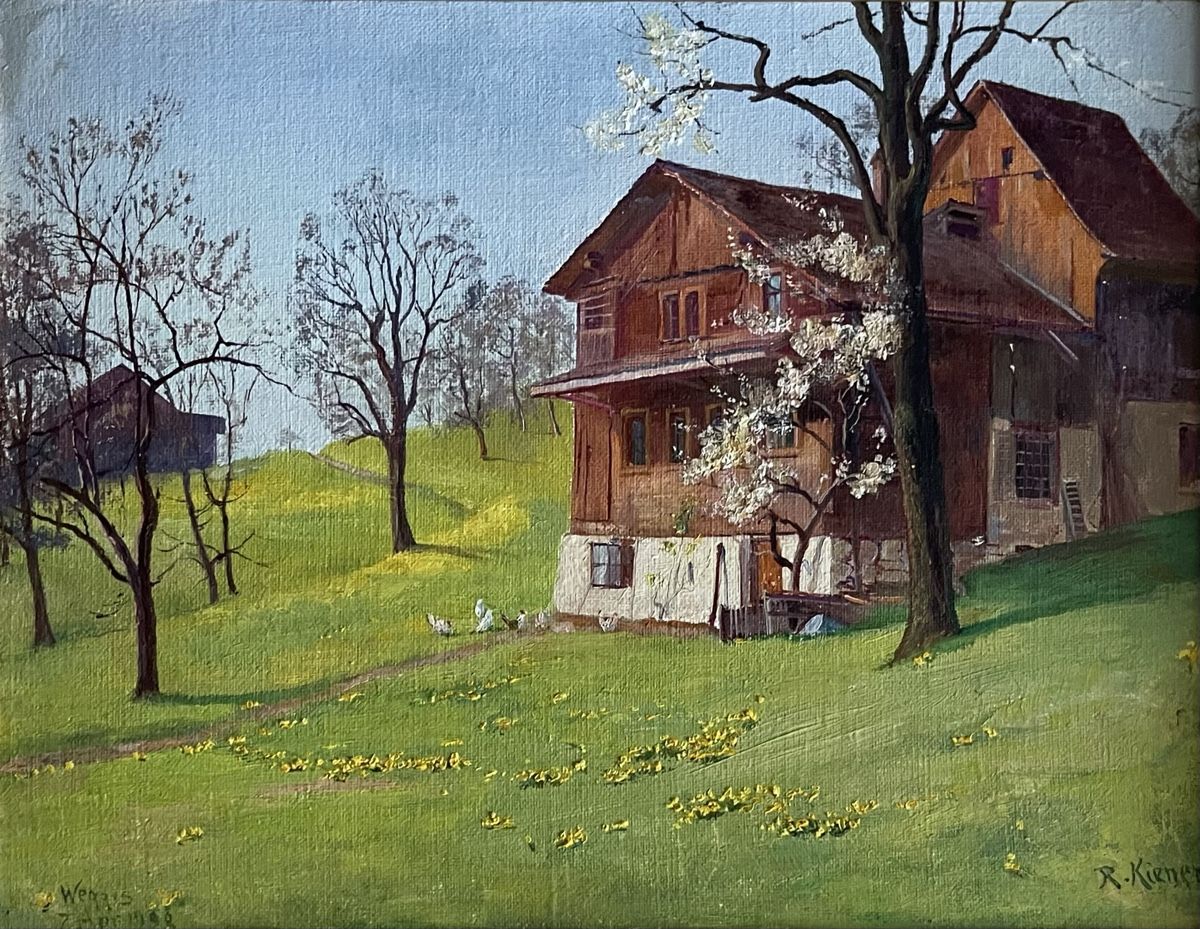 Dipinti: Kiener Robert (1866-1945) – Usato da Grosshöchstetten venduto da Perle1951 1
