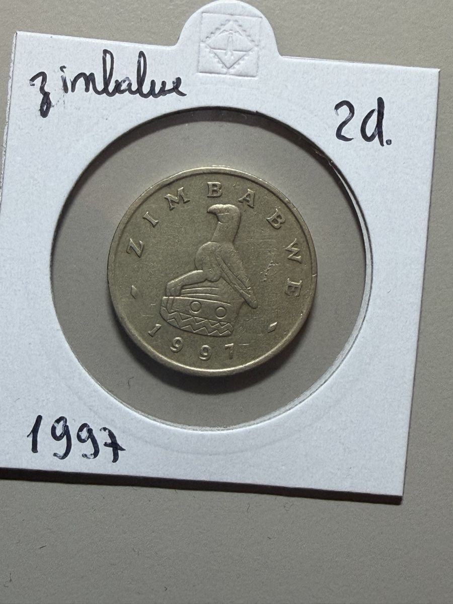Toutes les monnaies: Zimbabwe- 2 dollars - 1997 – D'occasion à Payerne par Mike1682