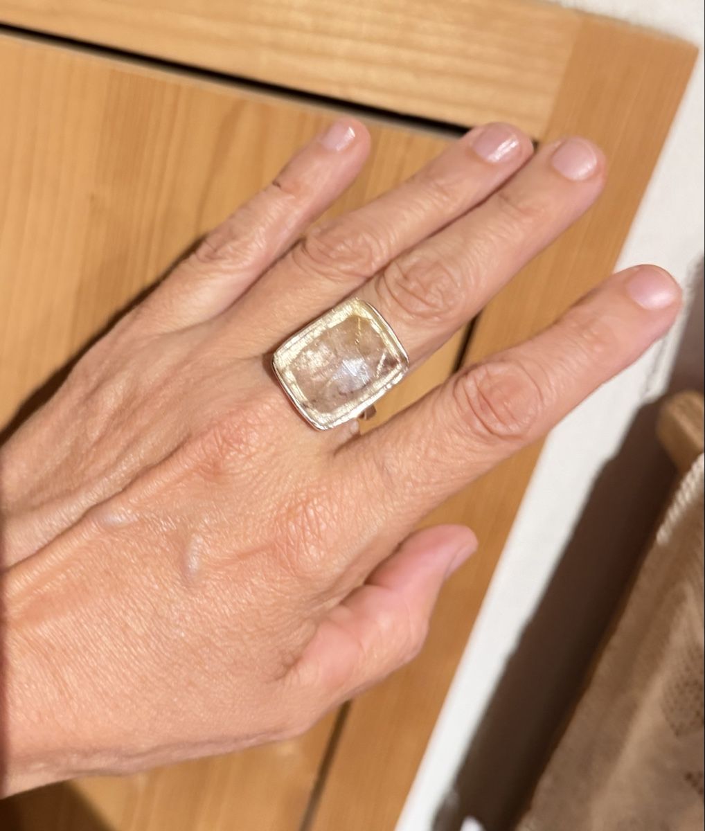 Ringe: Silberring mit Rutilquarz – Neu (gemäss Beschreibung) aus Donat von troja007 1