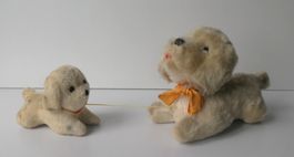 Plüschtier Hund Baby Spieluhr Spieldose Mohair Stofftier