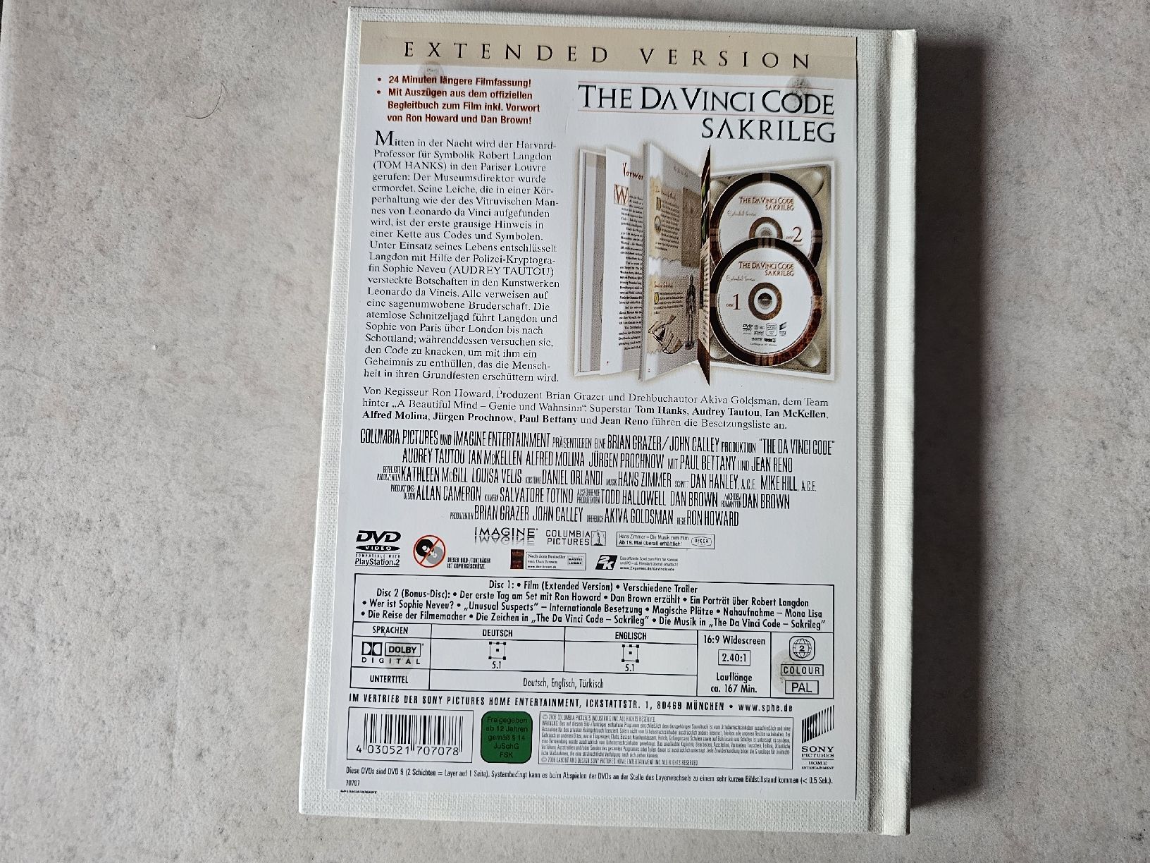 Tutti i DVDs: The Da Vinci Code  -  Sakrileg / Mediabook Extended Version – Usato da Schneisingen venduto da backstore24 1