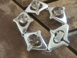 Armband Rauchquarz - 835 Silber