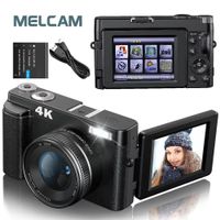 4K-Digitalkamera Foto Video Autofokus Anti-Shake 48MP 180°