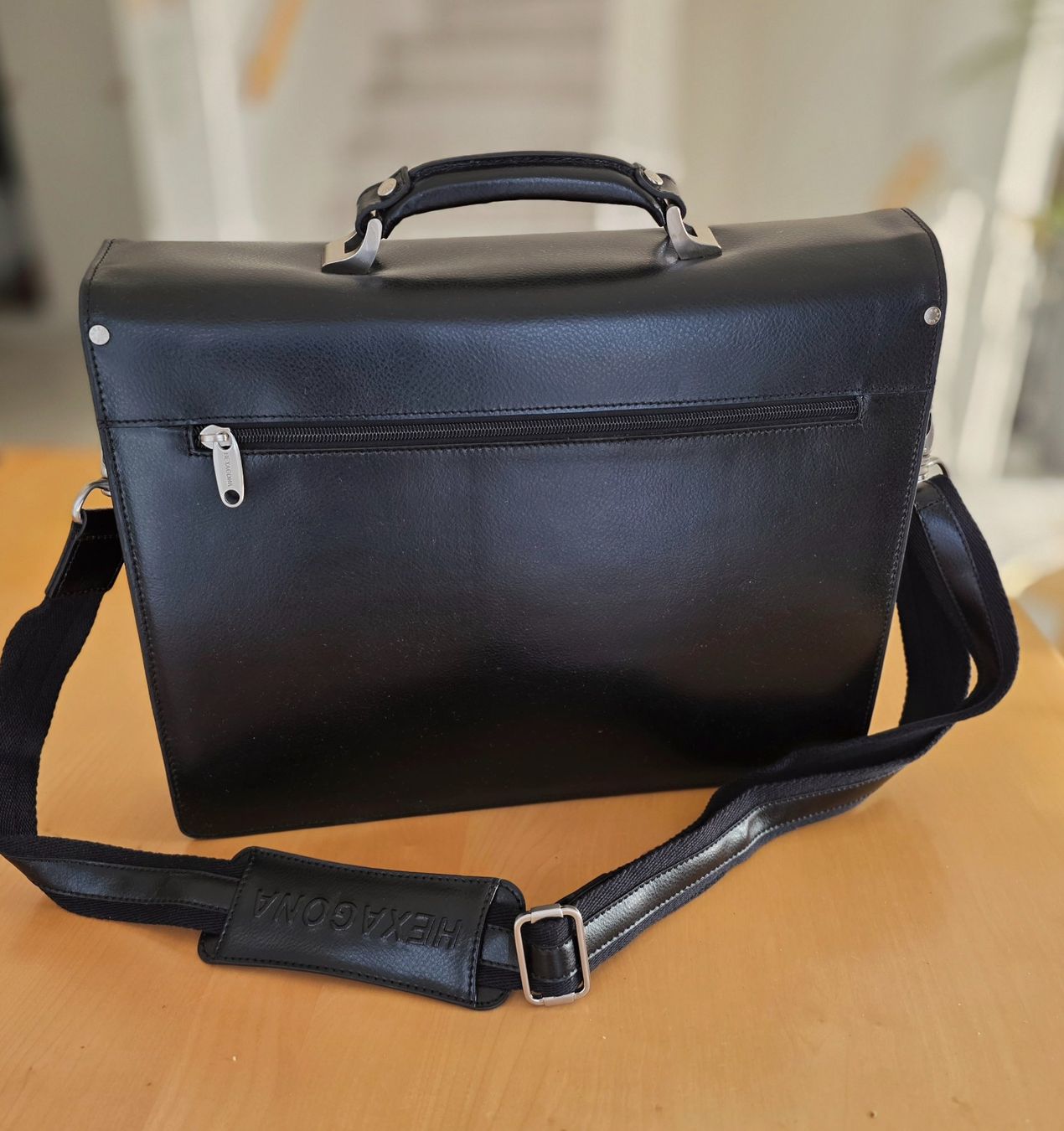 Borse: Echtleder Schwarz-Busines Tasche mit Schutergurt - NEU – Nuovo e nell'imballaggio originale da Uetikon am See venduto da Kakao2 3
