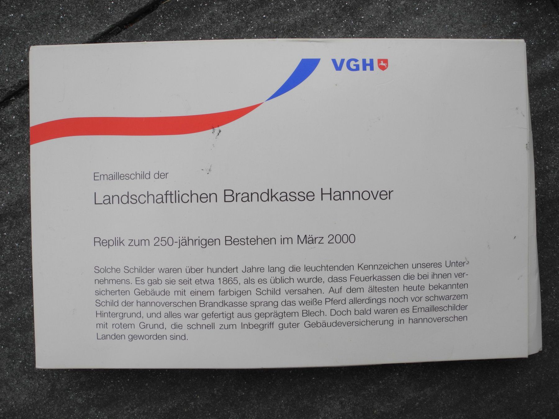 Schilder: 2 VERSICHERUNGS-EMAILSCHILDER – Gebraucht aus Reinach AG von Huckleberrysix 3